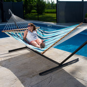 Sunbrella® Quilted Spreader Bar Hammock - Token Surfside