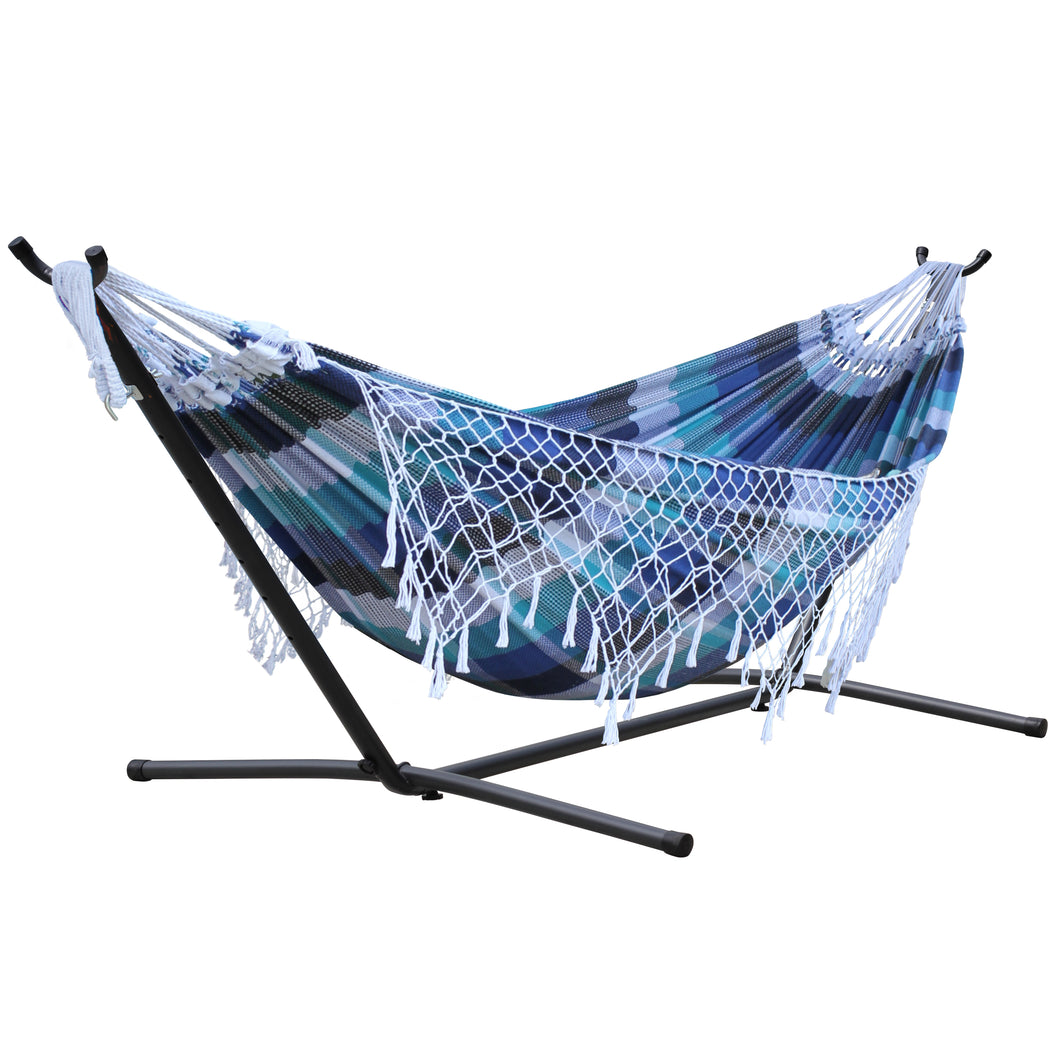 Authentic Brazilian Hammock with Stand (10ft/290cm) - Marina