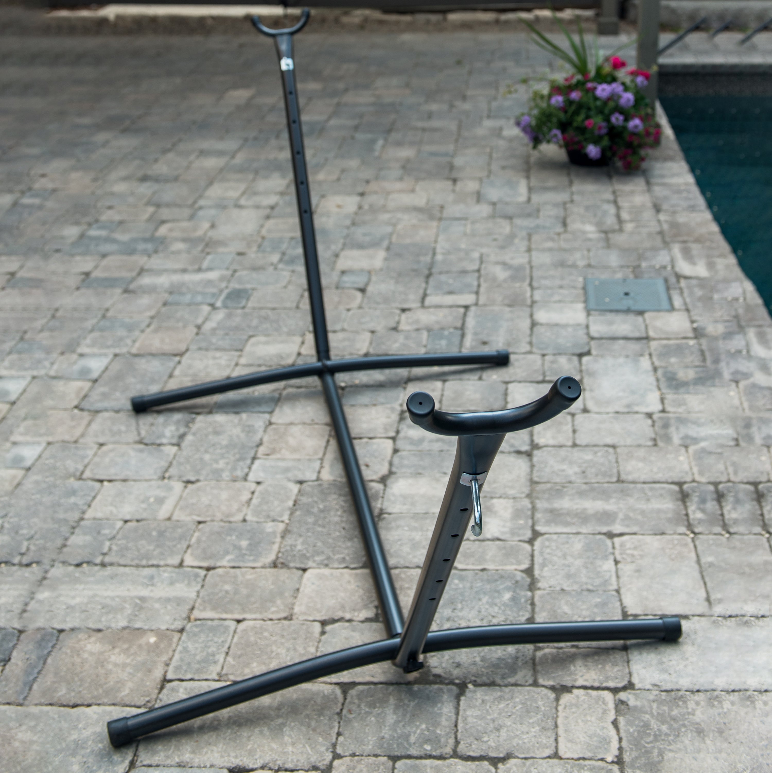 Universal Steel Hammock Stand (10ft/290cm) - Charcoal – Vivere USA